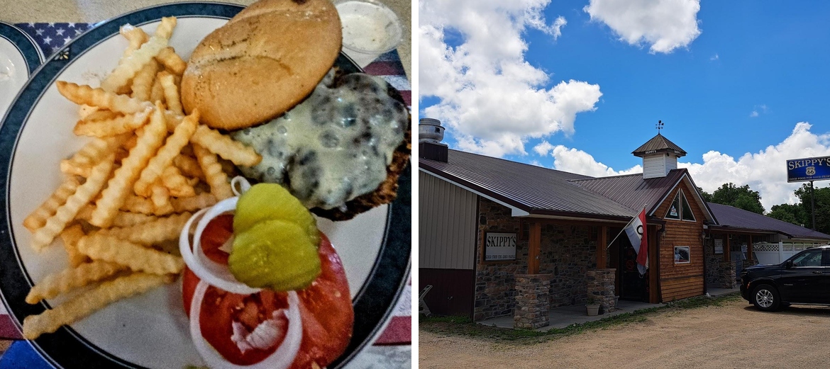 Skippy's Route 66 Restaurant "Good Food For Good People" Menu